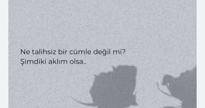 Şimdiki aklınız olsa?