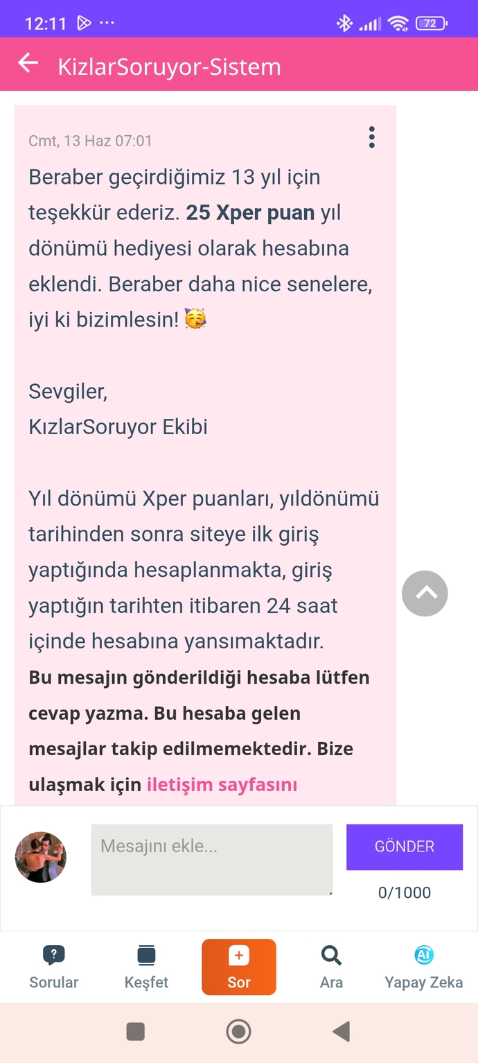 Bugün tam 13 yıl dolmuş, sizde durum nasıl?