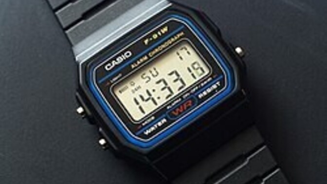 Casio F-91W kol saati, çok ikonik değil mi?