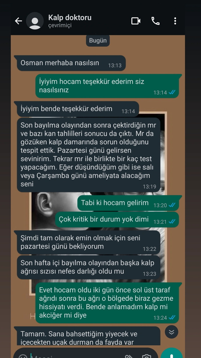 Güne nasıl uyandınız. Ben ameliyat mesajı ile ne güzel bir gün değil mi?