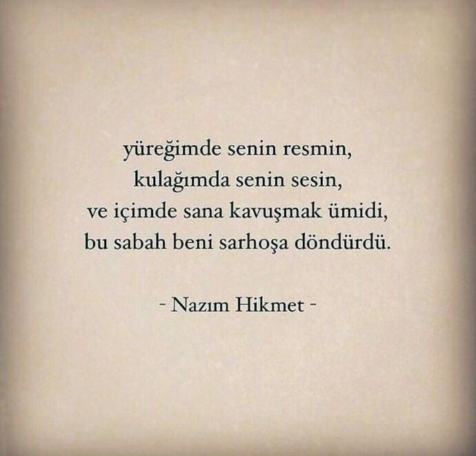 Hiç sizi sarhoş eden biri oldu mu?