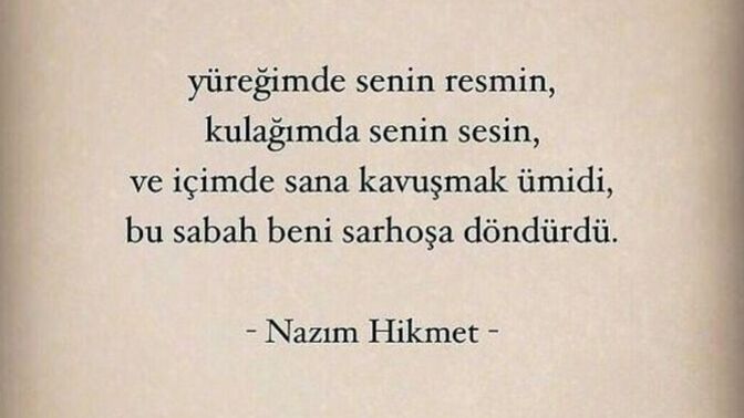 Hiç sizi sarhoş eden biri oldu mu?