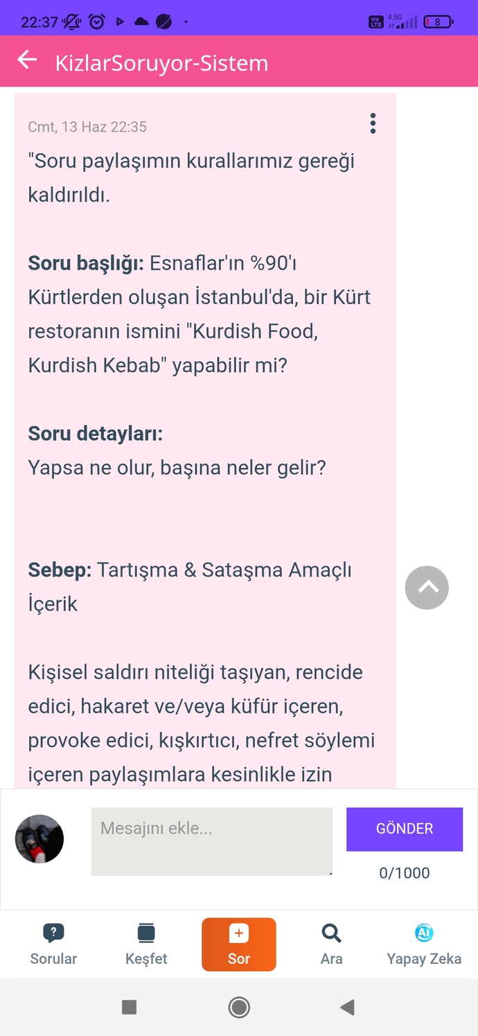 Gerçekleri konuşmak ne zamandan beri sataşma veya tartışma sayılıyor?