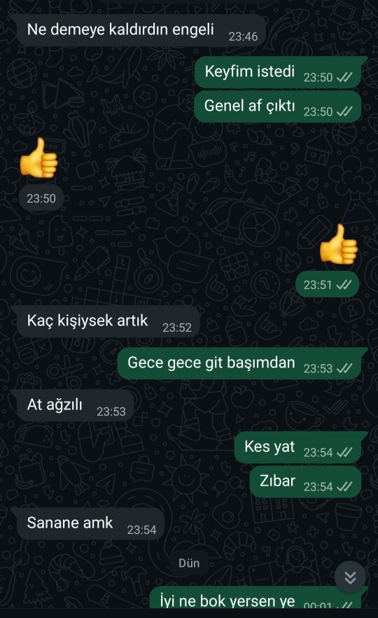 Exle mesajlaşmalarımız nasıl?