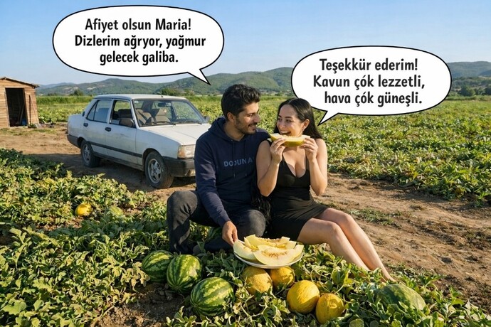 Yemekten hoşlandığın üç şey nedir?
