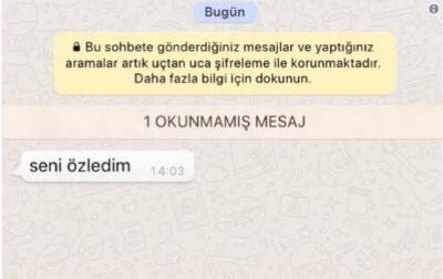 Beklediğiniz birinden böyle bir mesaj alsanız , her şeye rağmen ne dersiniz?