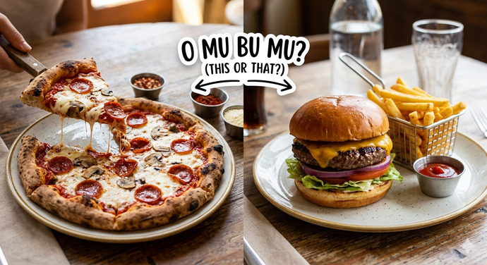 Pizza mı? hamburger mi?