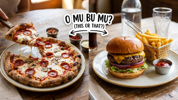 Pizza mı? hamburger mi?