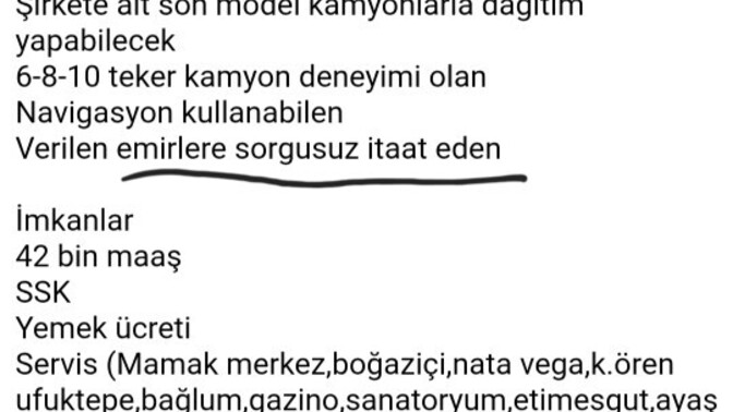Bu tarz iş ilanı verenlerle karşılaştınız mı?