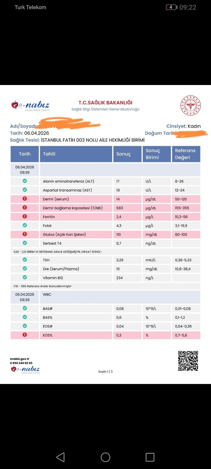 Ferritin kaç olursa düşük sayılır, benim ferritinim çok mu düşük?