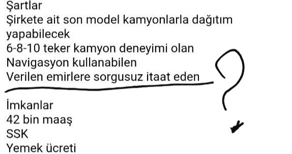 Ülkede verilen iş ilanına bak ülke nereye gidiyor?