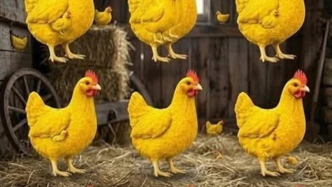 Sarı tavukları 10 saniyede sayabilecek bir zeka küpü var mı?