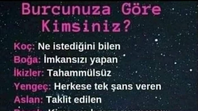 Burçlara inanıyor musunuz yoksa tamamen tesadüf mü?