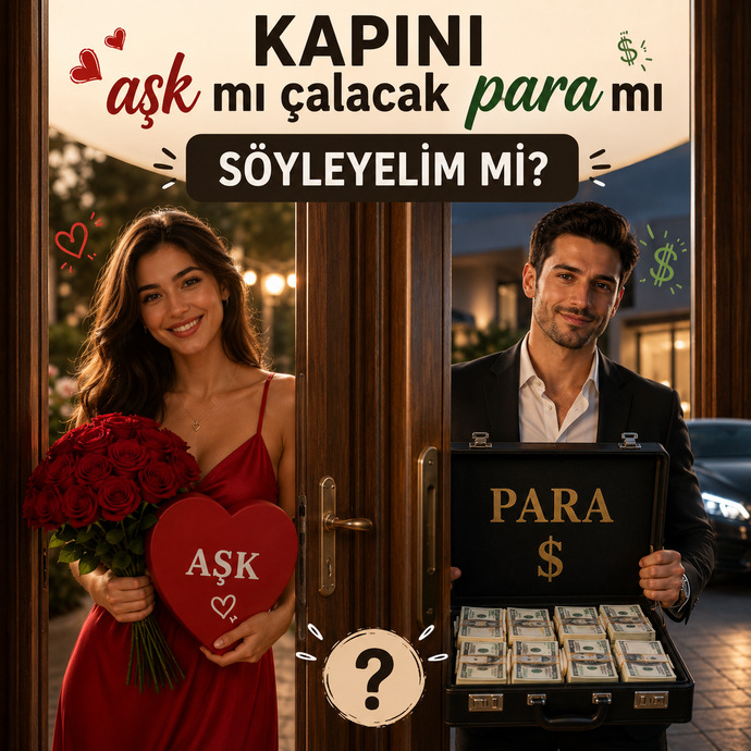 Kapını aşk mı çalacak para mı söyleyelim mi?