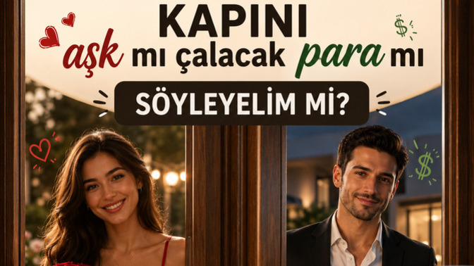 Kapını aşk mı çalacak para mı söyleyelim mi?