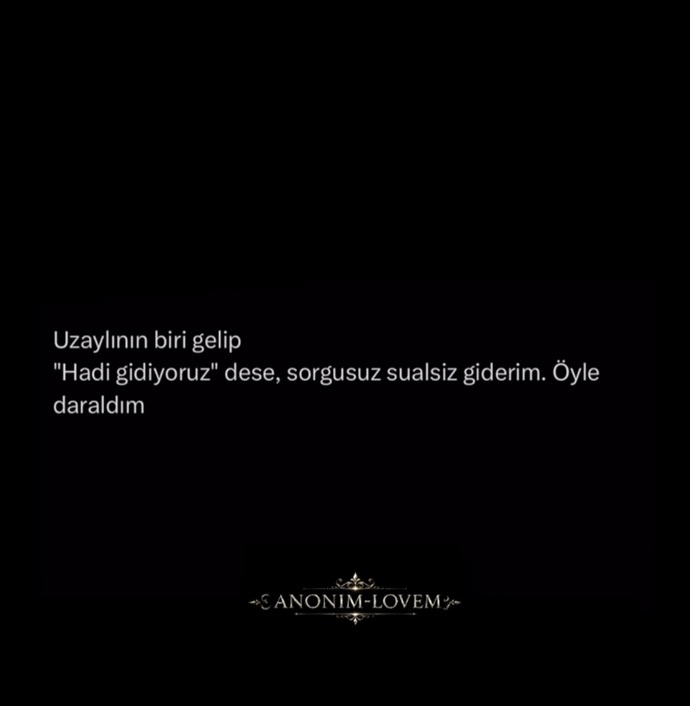 Uzaylı gelip alsa gider misin?
