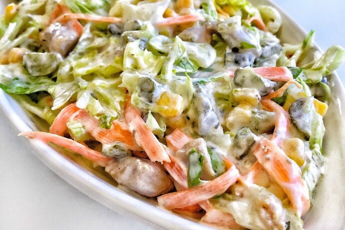 Mayonezli salata yedin mi🥡?