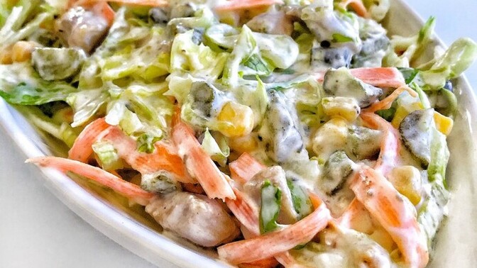 Mayonezli salata yedin mi🥡?