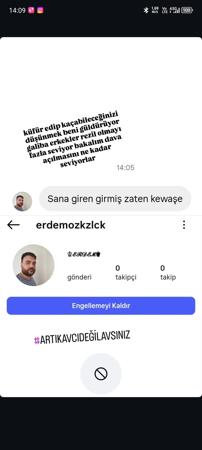 Etrafta niye bu kadar saygısız erkekler türedi artık bu tipler yüzünden mesajlar kısmını kapattım her uygulamada?