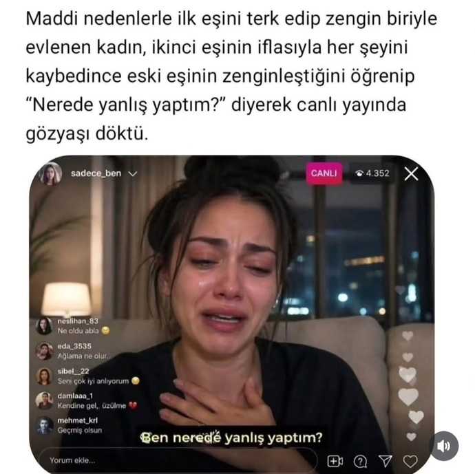 Bir evliliği ayakta tutan SEVGI midir ❤️, EKONOMIK GÜÇ mü 💴 💵 💶?