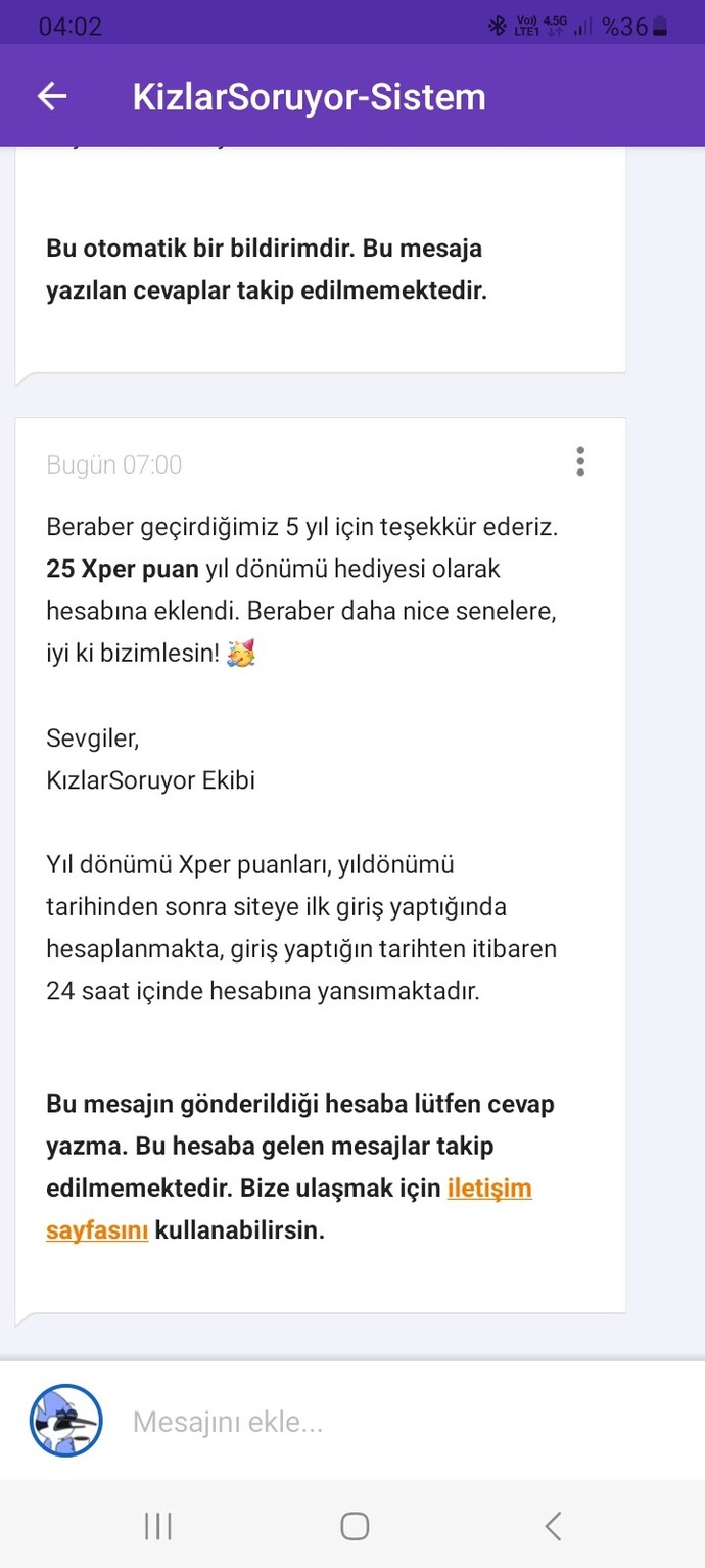 Hesabımın 5. Yılını kutlayalım mı?