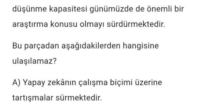 Kendi yaptığım paragraf sorusu osym tarzı gibi olmuş mu?