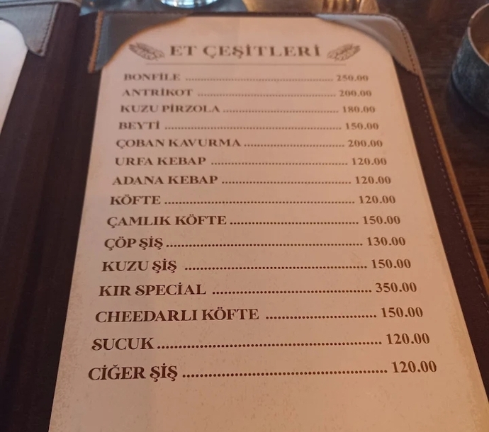 Görselini en iyi ilk kez bu restorana gideceğim. Hangisini yesem hangisi daha güzel eden kısa notunu buraya ekleyebilirsin...