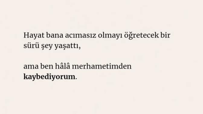 Merhametli misiniz?