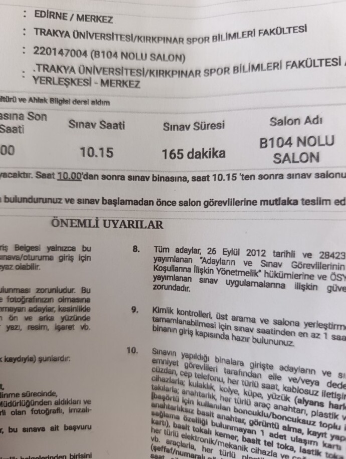 YKSye girecek misiniz, sınav yeriniz belli oldu mu nerede gireceksiniz?