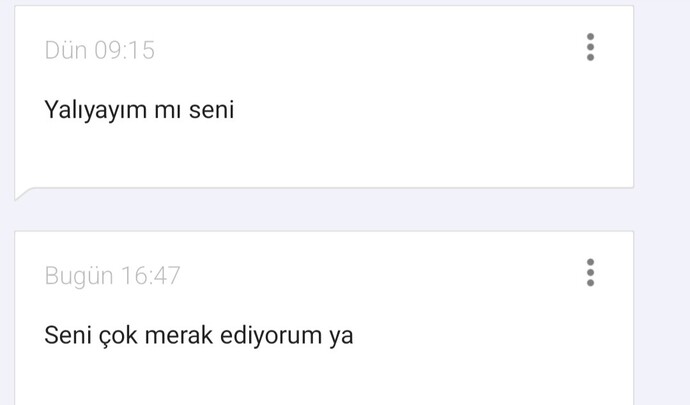 Böyle mesajlar alınca tepkiniz ne oluyor?