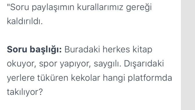 Benim bu sorum kaldırılmayı hak etti mi kankalar?