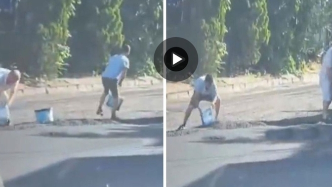Esenyurt'ta yola dükülen asfaltın kovalarla götürülmesi hakkında ne düşünüyorsunuz?