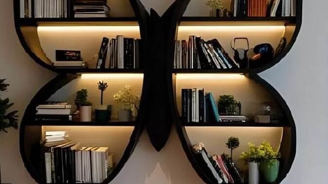 Kelebek desenli kitap rafını nasıl buldunuz?