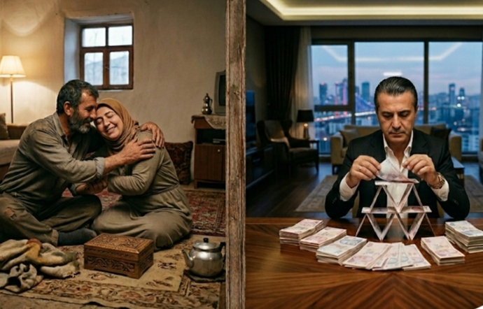 Kocan, fakir olup seninle mi oynasın, zengin olup parasıyla mı?