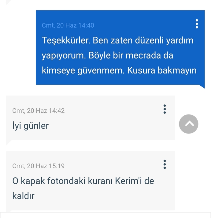 Sitede sizden para- yardım vs isteyen oluyor mu?