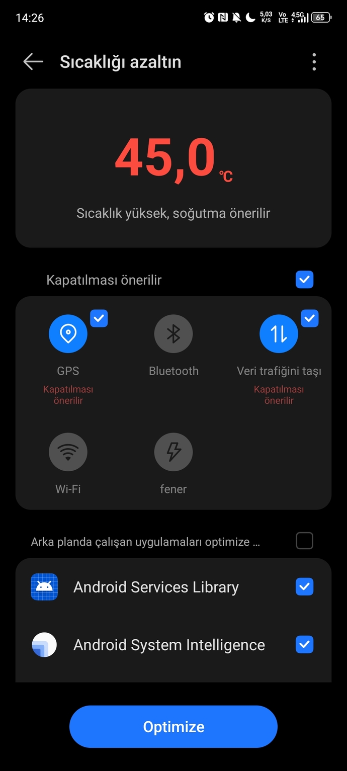 Telefonunuz en fazla kaç dereceyi gördü?