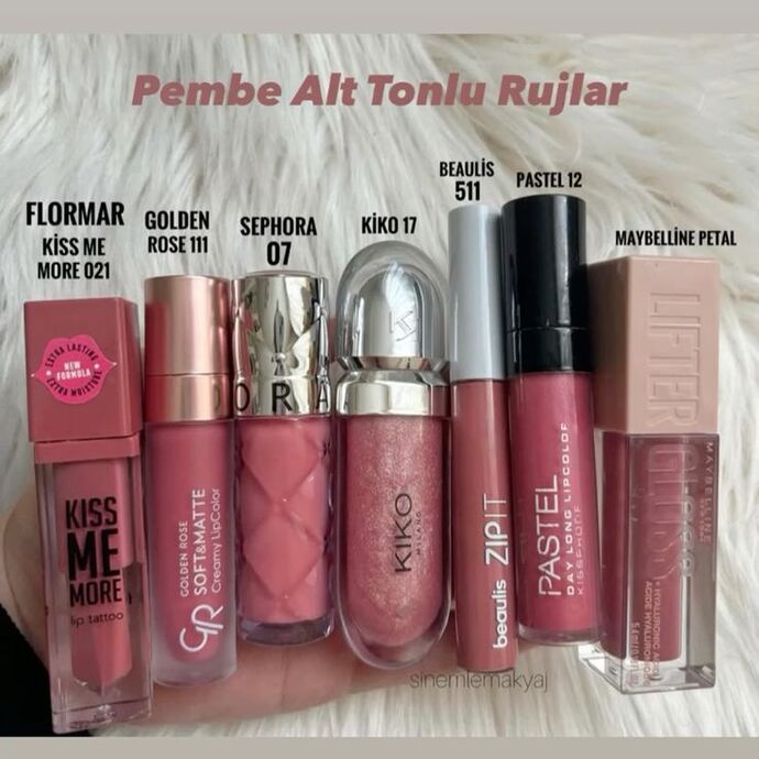 Pembe alt tonlu rujlar hangi tene daha çok yakışır?
