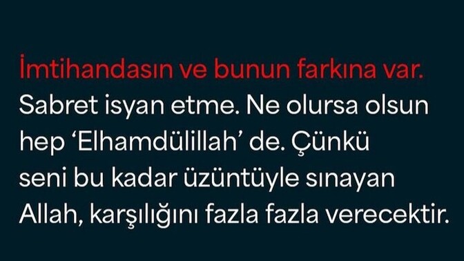 İmtihanda olduğunun farkında mısın?