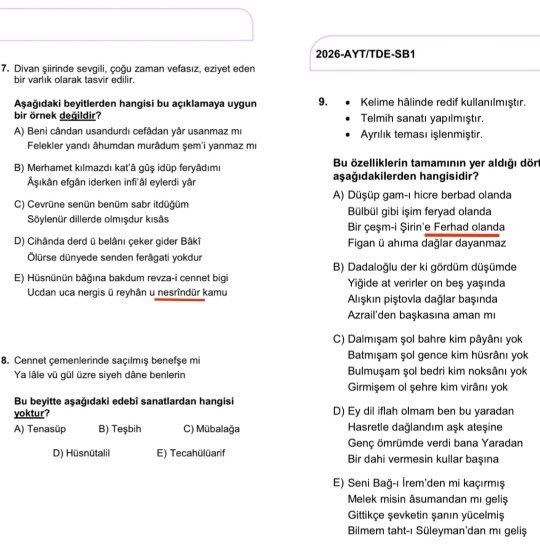 Bugün yks edebiyat sınavında 1 hafta önce ayrıldığım sevgilimle isimlerimiz yan yanaydı sorularda şakamı?
