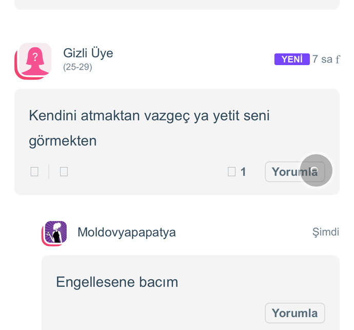 Böyle bir mesaj alsanız tepkiniz ne olurdu? ?