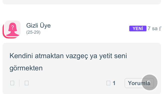 Böyle bir mesaj alsanız tepkiniz ne olurdu? ?