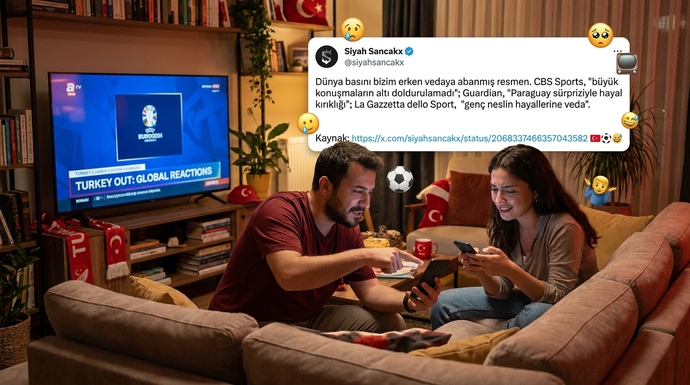 Dünya basını Türkiye’nin elenişini böyle gördü, peki ya sizce? 🇹🇷⚽