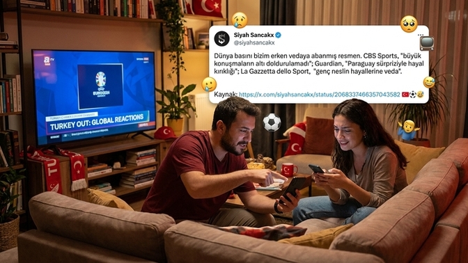 Dünya basını Türkiye’nin elenişini böyle gördü, peki ya sizce? 🇹🇷⚽