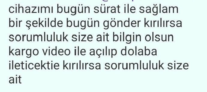İkinci el uygulamasından aldığım bilgisayarı beğenmedim, satıcının bu tavrı normal mi?