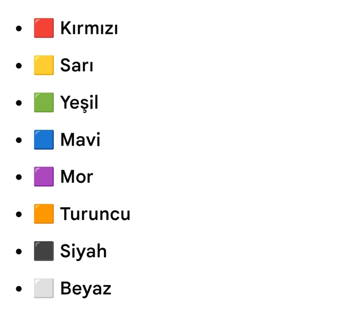 Aklınızdan niyetinizi geçirin ve bu renklerden birini seçip bana söyleyebilir misiniz?