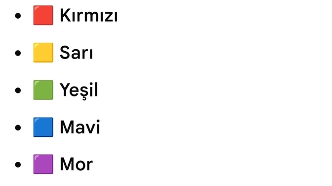 Aklınızdan niyetinizi geçirin ve bu renklerden birini seçip bana söyleyebilir misiniz?