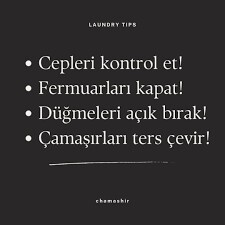 Yıkamadan önce çamaşırların kontrolünü yapar mısın?