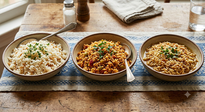 En sevdiğiniz pilav hangisi: pirinç pilavı mı, bulgur pilavı mı, arpa şehriye pilavı mı?