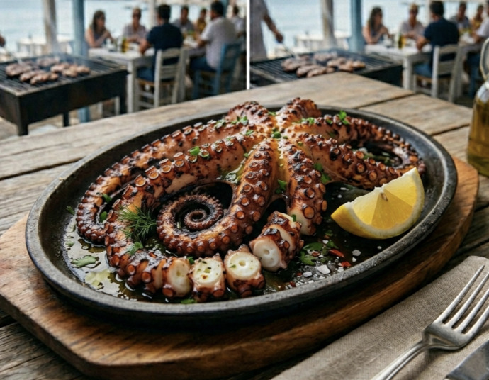 Izgara kalamar mı ızgara ahtapot mu?