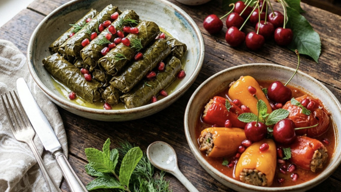 Sarmaya dolmaya nar ya da vişne ekler misiniz?